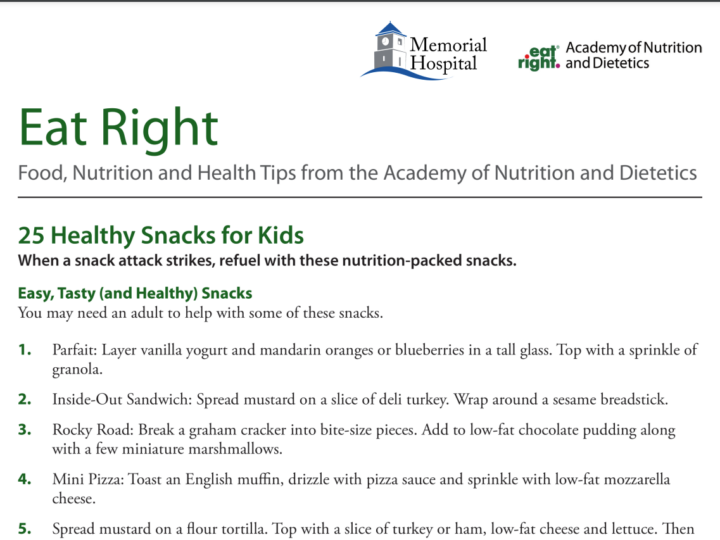 Healthy Snacks for Kids