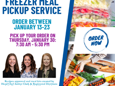 “MEALS WITH MEMORIAL” FREEZER MEAL PICKUP SERVICE RETURNS